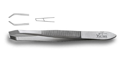 PINZETTA RETTA PROFESSIONALE AGGRAPPANTE OBLIQUA