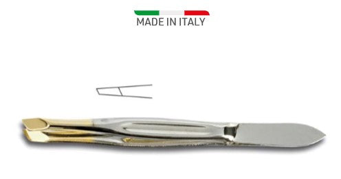 PINZETTA NICHELATA PUNTA OBLIQUA