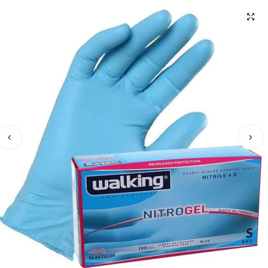 GUANTI IN NITRILE AZZURRI