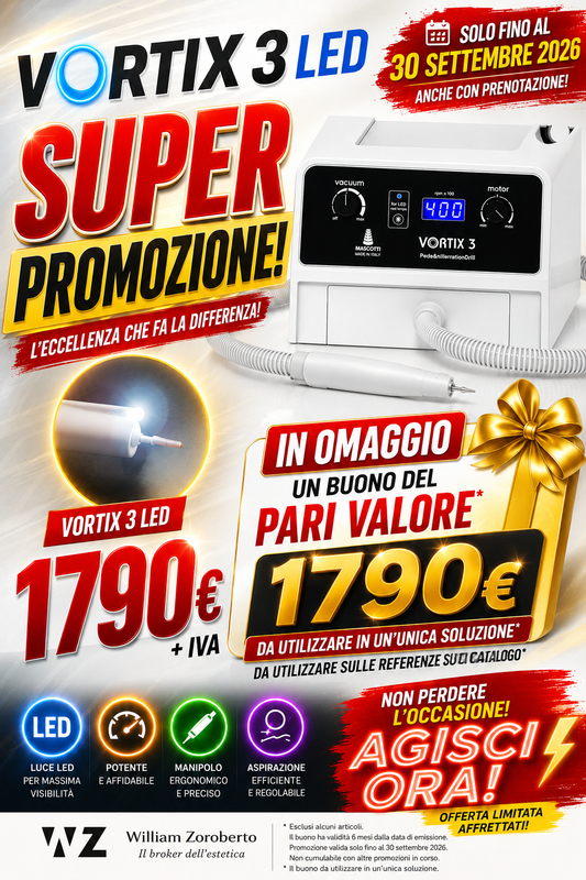 VORTIX3 LED - MARIOTTI - SUPER PROMOZIONE 01 GIUGNO 2026 AL 30 SETTEMBRE 2026