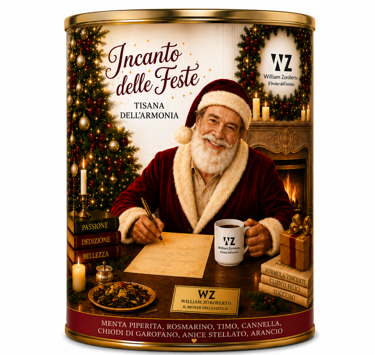 TISANA PERSONALIZZATA DI NATALE - MINIMO 24 PZ