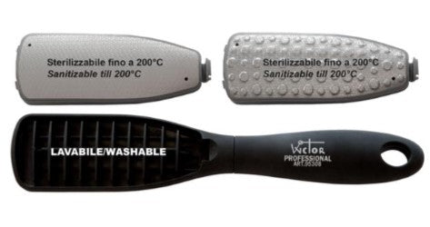 RASPA CON DUE LAMINE INOX