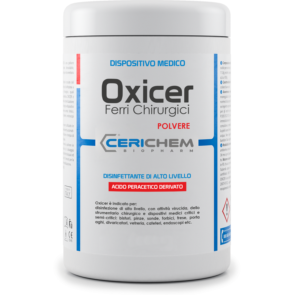 PERACETICO OXICER – Polvere disinfettante e sterilizzante per strumenti
