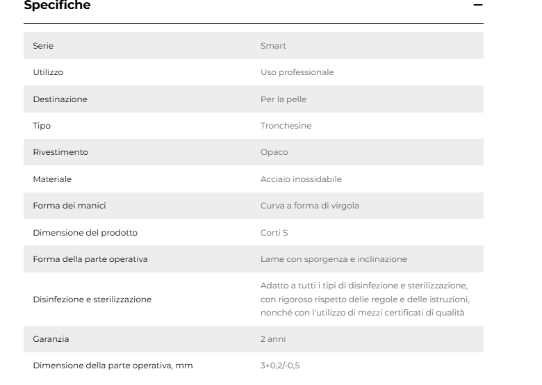 TRONCHESI PER PELLI - LINEA SMART 80