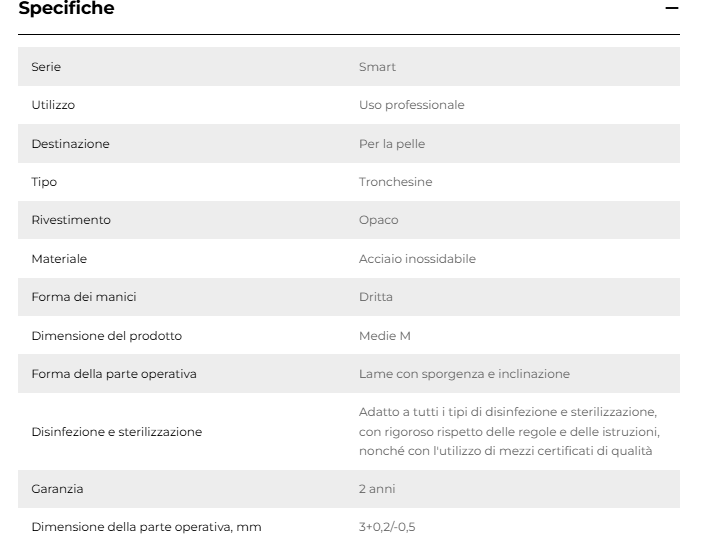 TRONCHESI PER PELLI - LINEA SMART 11